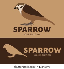 Vector logo Sparrow. 