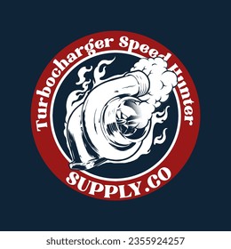 Vector logo of a sport car club. Design element for t-shirt, emblem, sign, poster
