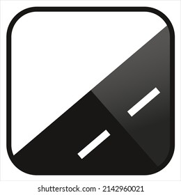 Logo vectorial en forma cuadrada y color negro 