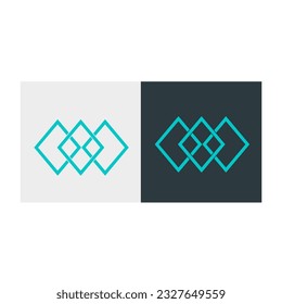 vector logo squares connecting to each other