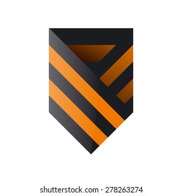 vector logo St George ribbon in the form of shield