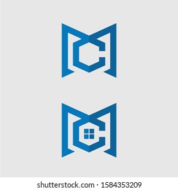 vector logo stands for the letter MC for business