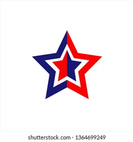 vector logo of star for country symbol