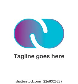 vector logo suitable for social media platforms, apps or websites