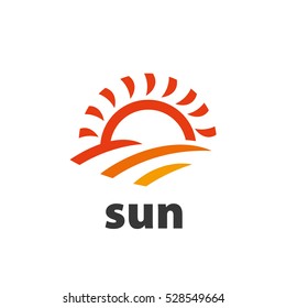 vector logo sun