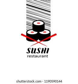 Vector logo sushi.