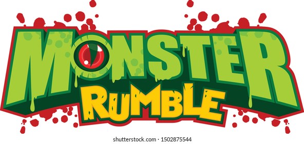 Vector logo, symbol, icon with monster theme