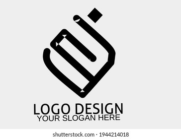 Vector logo or symbol of the letters S and J in the shape of a square suitable for other companies or business stores
