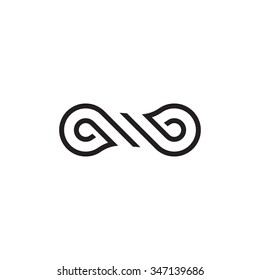 Vector Logo Symbol Loop. Knot Icon.