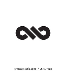 Vector logo symbol loop. Knot icon. Infinite line.