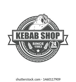 Vector logo or symbol template design for Kebab Shop
