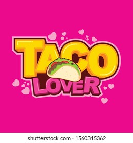 Vector logo, symbol, text template design for Taco Shop