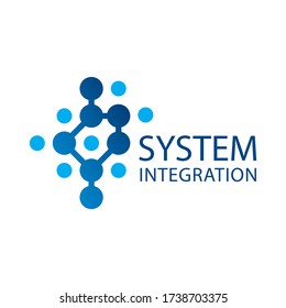 Vector logo of a system integration company