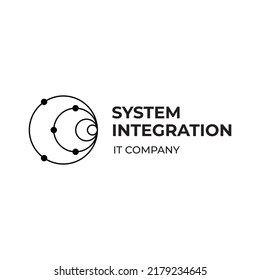 Vector Logo System Integration Company Stock Vector (Royalty Free ...