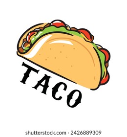 Vector logo of Taco, American fast food