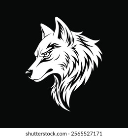 vector logo tamplate wolf head