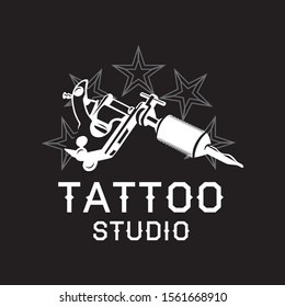 Vector Logo Tattoo Salon Studio Stock Vector (Royalty Free) 1561668910 ...