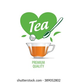 vector logo tea