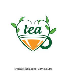 vector logo tea
