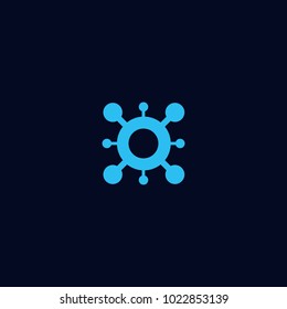 Vector logo technology abstract design template download