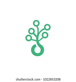 Vector logo technology abstract design template download