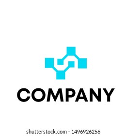 vector logo for technology company
