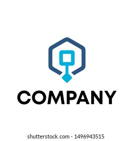vector logo for technology company