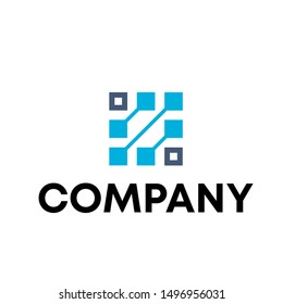 vector logo for technology company