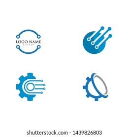Vector Logo Technology concept illustration design 