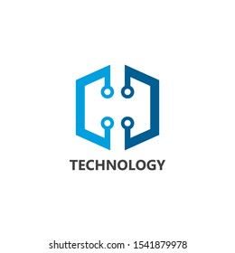 Vector Logo Technology concept illustration design 