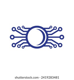 Vector Logo Technology concept illustration design