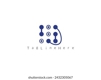 Vector Logo Technology concept illustration