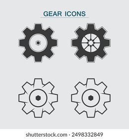 vector logo technology Digital tech vector business logo template concept illustration. Gear electronic factory sign. Cog wheel technology symbol SEO emblem Design element