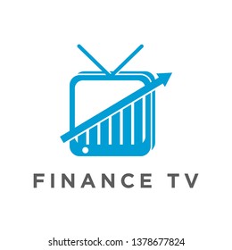 vector logo television that displays financial conditions