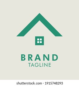 Vorlage für das Vektorlogo für Bauunternehmen, Logos-Kabine-Camping-Haus