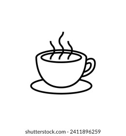 Plantilla de logotipo del vector. Amor al café