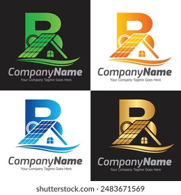 vector logo template, Colorful Letter logo, Real Estate, Building and Construction Logo Design Template Vector Icon