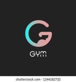 Vector logo template.Gym  Logo design