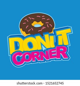 Vector logo template design for A Donut Shop or Donut Store