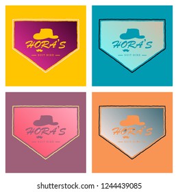 vector logo template for gentlemen's club