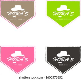 Vector Logo Template For Gentlemen's Club