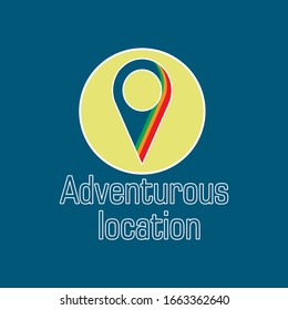 vector logo template illustration. Outdoor adventure creative badge sign. Graphic design element. outdoor adventure emblems, badges and logo patches. Mountain tourism, hiking