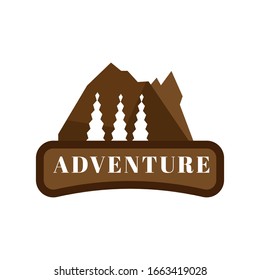vector logo template illustration. Outdoor adventure creative badge sign. Graphic design element. outdoor adventure emblems, badges and logo patches