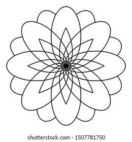 Vector logo template, linear icon.