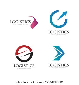 Vector logo template for logistics and delivery company.