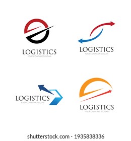 Vector Logo Template Logistics Delivery Company Stock Vector (Royalty ...