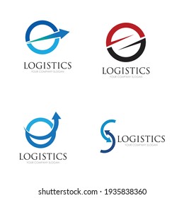 Vector Logo Template Logistics Delivery Company Stock Vector (Royalty ...