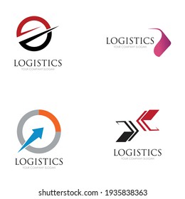 Vector logo template for logistics and delivery company.