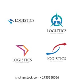 Vector logo template for logistics and delivery company.