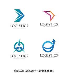 Vector logo template for logistics and delivery company.